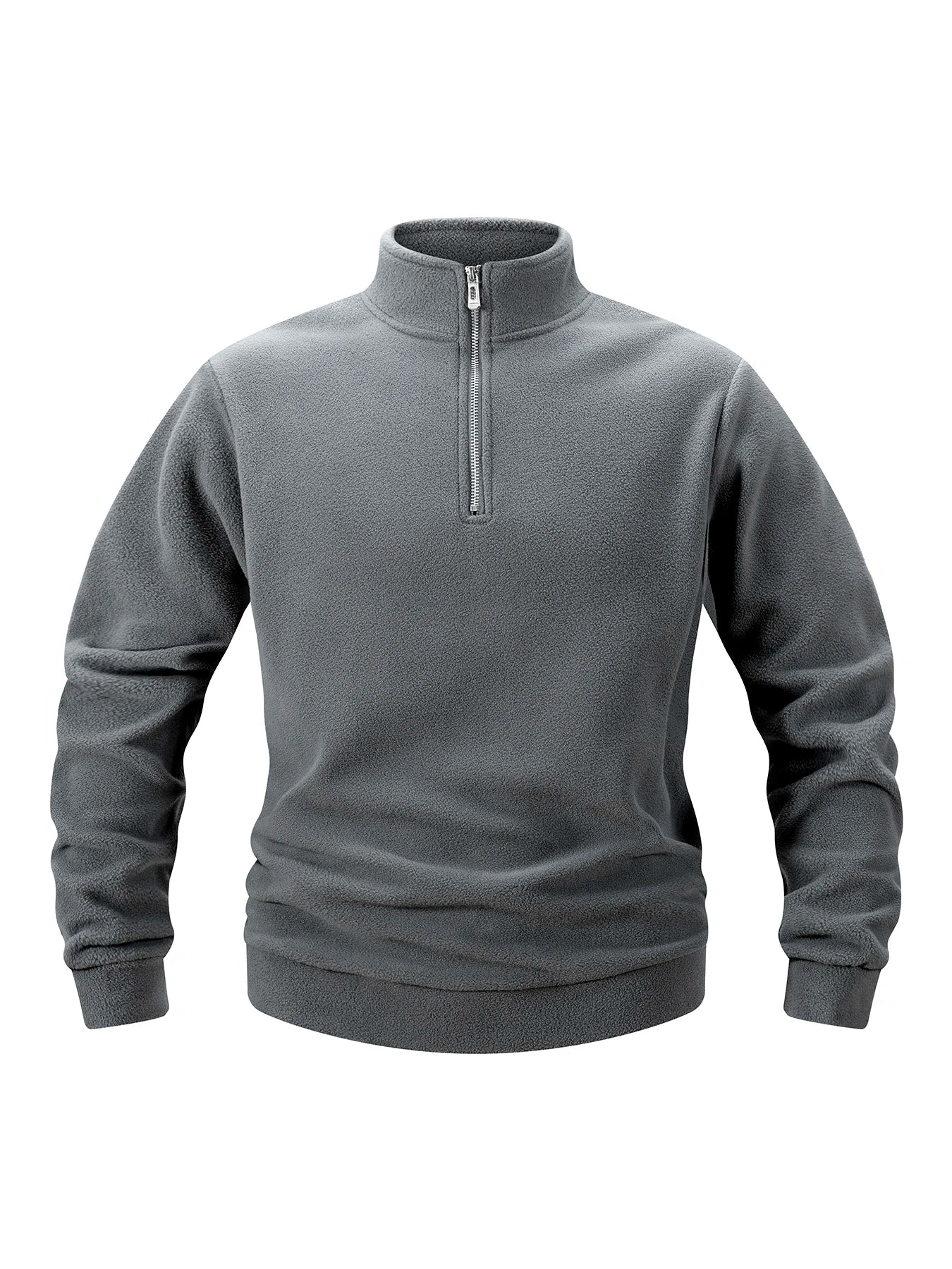 2025 Men Casual Fleece Sweatshirts Tops Men Sport Classic Stand Collar Sweatshirts Men’S Quarter Zip Hoodie Basic Pullover 3XL
